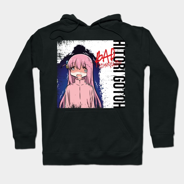 BOCCHI THE ROCK!: BAD COMUNICATION (GRUNGE STYLE) Hoodie by FunGangStore